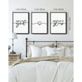 thumbnail image 3 of Set of 3 Framed Sweet Dreams Sign Wall Decor 11x14in3pcs Black Above Bed Rustic Farmhouse Plaque for Master Room Guest Room Bedroom Wall Art, 3 of 6