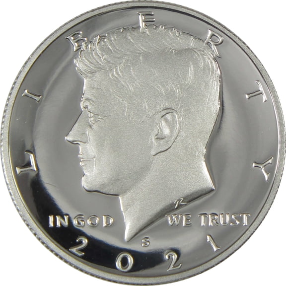 2021 S Kennedy Half Dollar Choice Proof .999 Silver 50c Coin