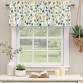 thumbnail image 2 of Colorful Leaf Curtain Valances for Windows, Kitchen Valance Window Treatments Panel 2 Pack, Spring Vintage Botanical Summer Rod Pocket Short Curtains for Bathroom Bedroom 54 x 18 Inch, 2 of 8