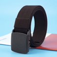 thumbnail image 1 of Men's Nylon Canvas Belt Plastic Buckle Metal-Free Military Tactical Waist Belt Outdoor Hiking Web Webbing Belt, 1 of 4