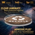 thumbnail image 6 of 6 Pack Recycle Logo and Trash can Sticker to Organize Your Trash - for Trash cans, Garbage containers and Recycle Bins - Premium Vinyl Decal (Wood - Brown/Black, Small), 6 of 8