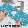 thumbnail image 6 of Pofeuu Cute Car Cartoon Print Splash Guard for Sink Faucet Sink Gadgets-Splash Guard Behind Faucet Drip Catcher for Kitchen, Bathroom,Sink Mat, 6 of 7