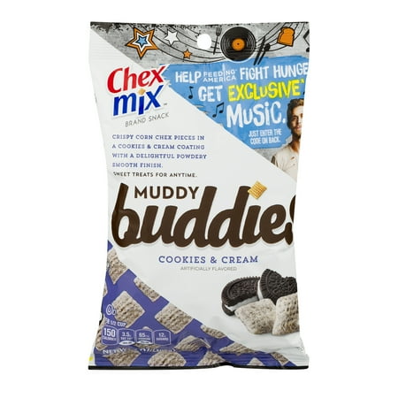 (2 pack) (2 Pack) Chex Mix Muddy Buddies Cookies and Cream, 7 oz Bag