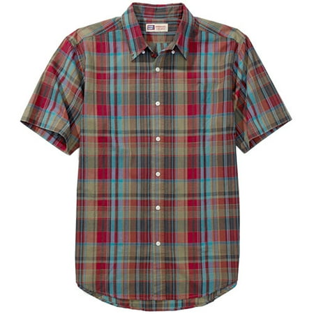 Faded Glory - Big Men's Madras Plaid Shirt