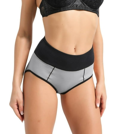 

BEBUTTON Underwear Women Women s High Waist Cotton Sexy Sports Pull In Your Belly And Waist Panties Sticky Bra