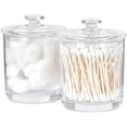 thumbnail image 3 of ForPro - Collection Acrylic Apothecary Jars with Lids, Set of 2 15 Oz Storage Containers for Bathroom, Kitchen and Office, 4.5" x 3.5", 3 of 5