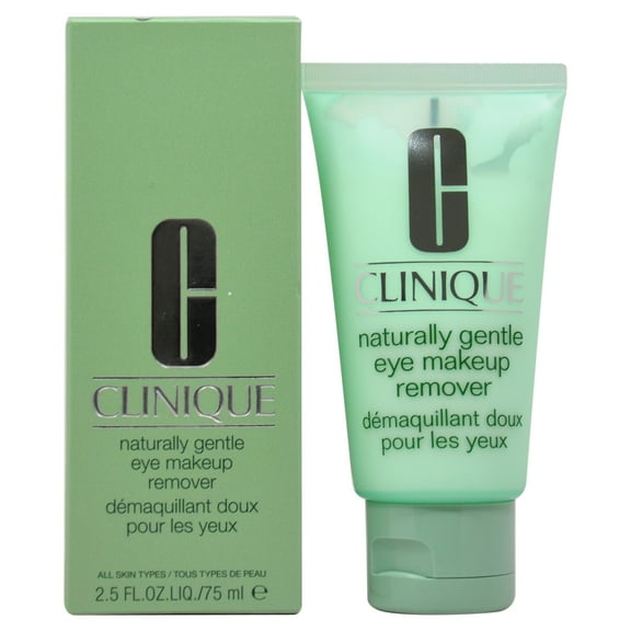 Natural Gentle Eye Makeup Remover- All Skin Types by Clinique for Unisex - 2.5 oz Cream