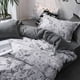 thumbnail image 1 of Juegos de cubrecama y colcha Juego de regalo de tres piezas para cama Textil para el hogar Lijado Juego de tres piezas liso Juegos de cama lavables a máquina La ropa de cama, 1 of 7
