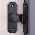 thumbnail image 1 of de pestillo de puerta corrediza de granero duradera Acero inoxidable de con tornillos de cerrojo antirrobo para puerta Negro perfecl Cerradura de puerta de granero, 1 of 8