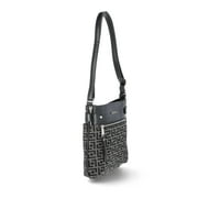 Fiorelli Women's Lila Crossbody Handbag, Black Jacquard