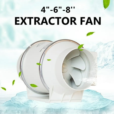 4/6/8 Inch Air Blower Silent Wall Extractor Exhaust Ventilation Fan Window Vent For Kitchen Bathrooms