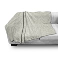 thumbnail image 3 of Scottie Dog Soft Flannel Fleece Blanket, Hand-drawn Tiling Sketched Pattern of Playful Animals Different Poses, Cozy Plush for Indoor and Outdoor Use, 50" x 60", Off White and Dust, by Ambesonne, 3 of 6