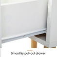 thumbnail image 3 of Jaxpety Set of 2 Wooden Nightstand with Drawer & Shelf, Modern Side End Table, White, 3 of 11