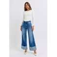 thumbnail image 5 of Judy Blue Women's Distressed High Waist Wide Leg Jeans, 5 of 10