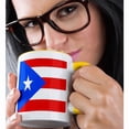 thumbnail image 2 of 3drose, Puerto Rico Flag, 15oz Two-tone Yellow Mug, 2 of 6