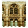 thumbnail image 3 of Ambesonne Historic Shower Curtain, European City Building, 69"Wx84"L, Sepia, 3 of 5