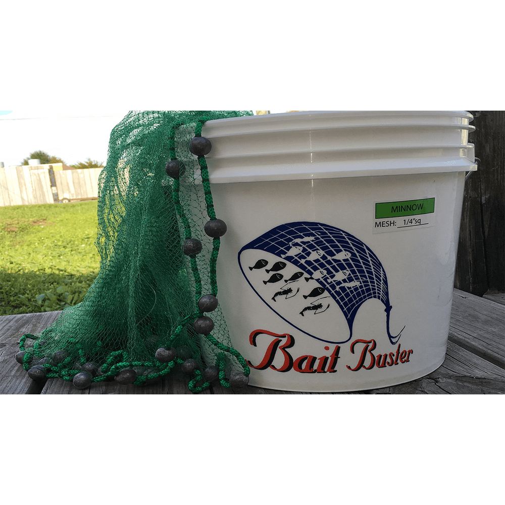 Bait Buster Minnow Cast Nets (1/4" Sq. Mesh) (CBTBBM, 6, Green