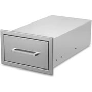 Outdoor Kitchen Drawers Stainless Steel,14" W x 8-1/2"H x 23" D Single Drawer,Flush Mount for Outdoor Kitchen or BBQ Island