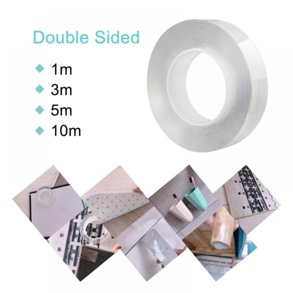 TUNEZ Multi-Function Double Sided Adhesive Tape Traceless, Multipurpose  Grip Tape Removable and Reusable Sticky Anti Slip Tape Glue for Home Wall  Room