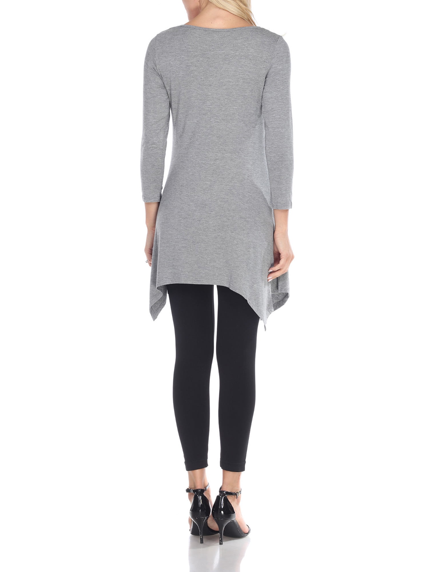 White Mark Women's Maternity Kayla Tunic Top