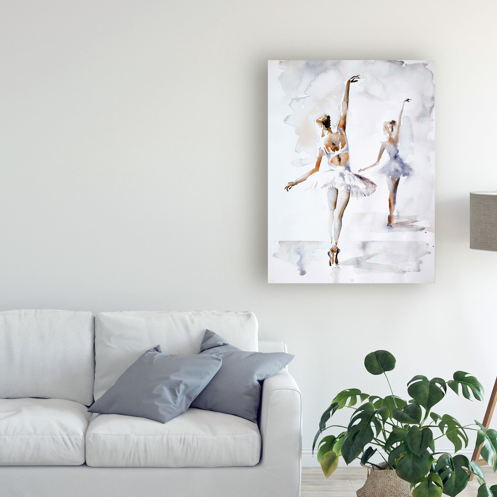 Trademark Fine Art 'Ballerina In Blue' Canvas Art by Aimee Del Valle