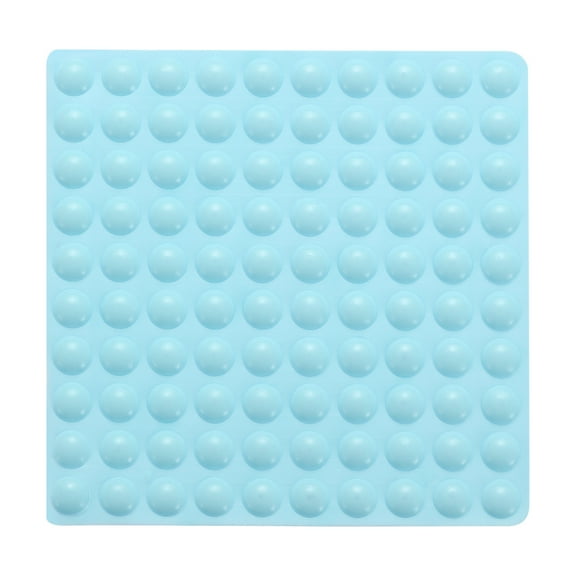 100Pcs Cabinet Door Bumper Rubber Pad 5/16" Diameter Sound Dampening 0.06" Thick (Semicircle Shape, Blue)