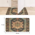 thumbnail image 6 of Bohemian Brown Ethnic Vintage Pattern Rug Welcome Door Mat Decorative Doormat Farmhouse Low-Profile Floor Rug Switch Mat for Home Indoor Outdoor Decorations 17 X 30 Inch, 6 of 6