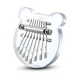 thumbnail image 1 of Mini piano de pulgar Kalimba de 8 teclas, piano de dedo portátil de madera maciza para niños y adultos, regalos musicales de bolsillo para principiantes con cadena, 1 of 5