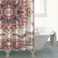 thumbnail image 4 of Waterproof Bohemian Shower Curtain 72x72 Inch Boho Style Polyester Unique Shower Curtain for Bathroom Hotel Home Decor with 12 Plastic Hooks, 4 of 5
