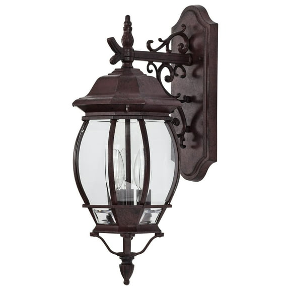 Satco Central Park Old Bronze Transitional Outdoor w/ 3 Light 60W
