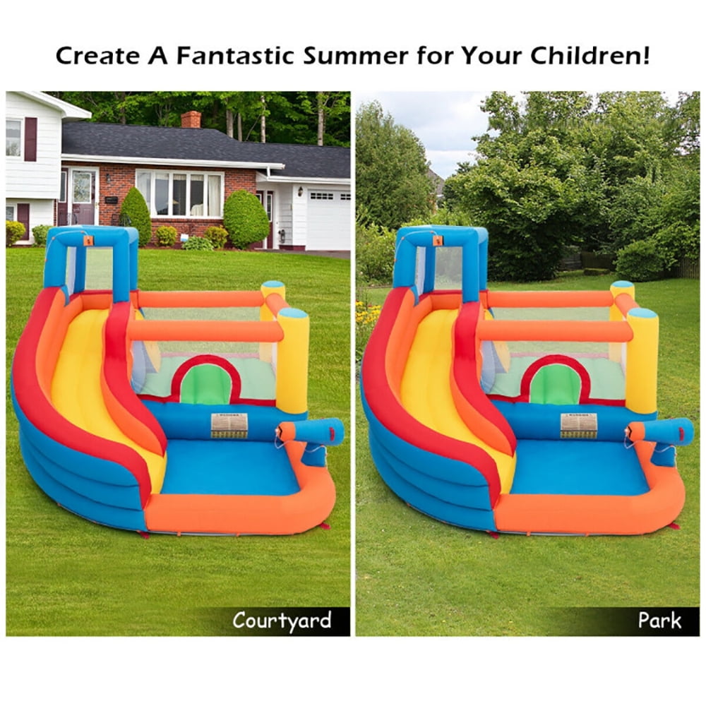 Aimee Lii Inflatable Bouncer Jump House with Climbing Wall, Kids Bounce House for 3-10, Boys Girls Backyard Party Gifts