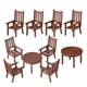 thumbnail image 2 of GOOHOCHY Juego de 2 mesas y sillas en miniatura para casa de muñecas, muebles para micropaisajes, mesa de comedor y silla de plástico, accesorios para modelismo y manualidades., 2 of 8