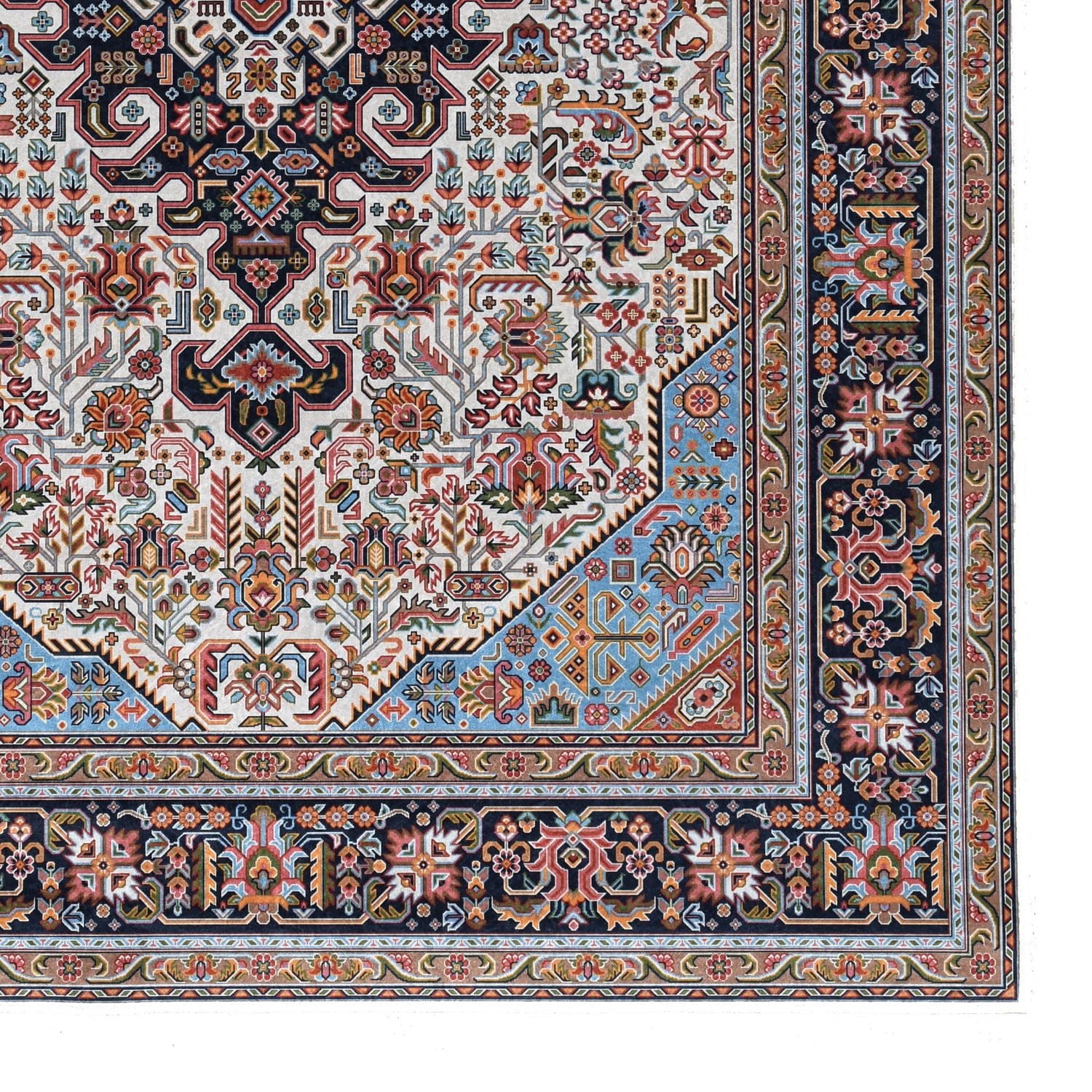 Emerald Martin Red & Navy 6'7" x 9'7" Area Rug