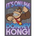 thumbnail image 2 of Men's Nintendo Donkey Kong It's On  Graphic Tee Charcoal Heather 2X Big Tall, 2 of 3