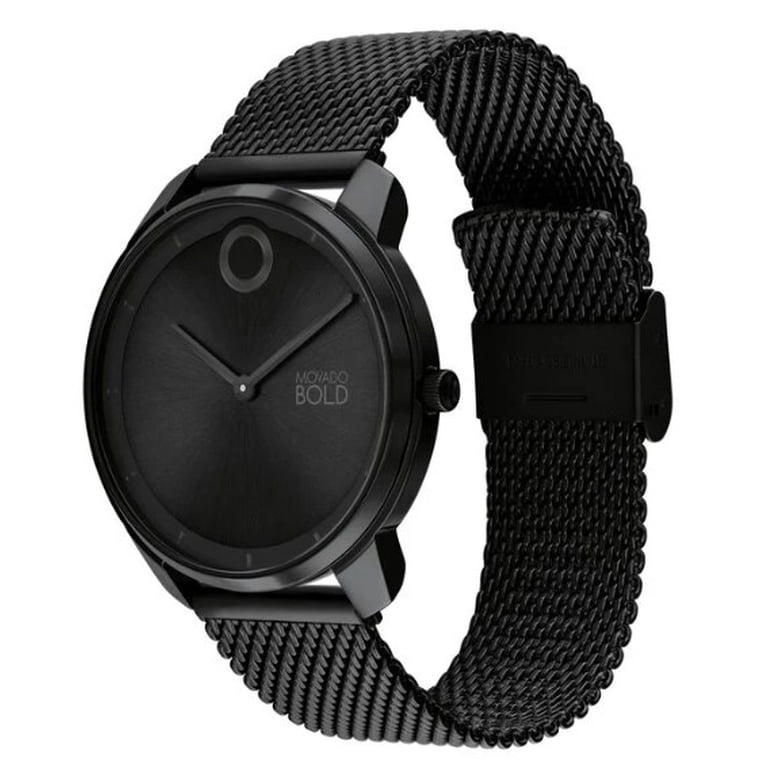 MOVADO BOLD 3601017 TREND ELEMENT BLACK DIAL BLACK STAINLESS  display picture 3