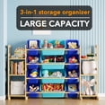 thumbnail image 4 of SpaceAid Toy Storage Organizer with 6 Shelves and 12 Bins, Blue, 4 of 7