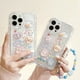 thumbnail image 4 of Funda transparente suave con cordón para teléfono con diseño de oso 3D coreano para iPhone 16, 15, 14 Pro Max, 11, 13, 12 Mini, XR, 8, 7 Plus, X, XS, SE, 4 of 5