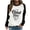 Black, variant on Honeeladyy Discount I'm The Oldest Sister I Make The Rules Funny Print Blouse Tops for Women Crew Neck Long Sleeve Splicing Graphic Sweatshirt