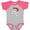 Baseball Heather and Hot Pink, variant on Inktastic Pirate Skull and Crossbones Boys or Girls Baby Bodysuit