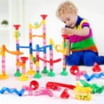 thumbnail image 6 of Marble Run Race Track Building Blocks Kids 3D Maze Ball Roll Toy DIY Marble Run Race Coaster Set 80/105/109/133pc Christmas Gift, 6 of 10