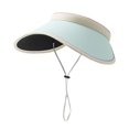 thumbnail image 2 of WMNTST Womens Sun Hats Outdoor Wide Brim Breathable Solid Hat Lightweight Adjustable Beach Travel Visor Hats, 2 of 3