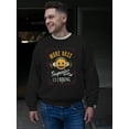 thumbnail image 2 of More Bass - Superior Clubbing Retro Emoji DJ Men's Sweatshirt, 2 of 4