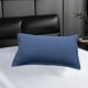thumbnail image 4 of Funda de almohada de color liso para almohada estándar | Poliéster suave y transpirable | 48 x 74 cm | 5 colores: azul oscuro, rosa, rosa fuerte, beige y amarillo, 4 of 6