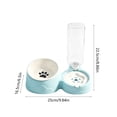 thumbnail image 3 of Qholemyo 2 In 1 Integrated Pet Bowl Pet Food Bowl Food Water Feeding Bowl For Daily Feeding Cats And Dogs, 3 of 6