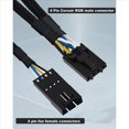 thumbnail image 2 of 3X Divisor RGB para Concentrador RGB , Lighting Node Core y Cable de Extensión de Ventilador ICUE Commander CORE XT de Macho A Hembra, 2 of 5