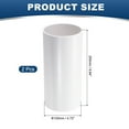 thumbnail image 2 of Uxcell Straight Inline Duct Connector, 2Pcs Plastic Dryer Hose Connector Pipe Fitting Adapter Coupling 5", 2 of 6