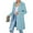 Sky Blue, variant on PRETTYGARDEN Women's 2025 Spring Fall Long Blazer Jackets Long Sleeve Lapel Pockets Loose Fit Work Casual Blazers Outerwear