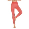 thumbnail image 5 of FANNYC Women's High-Waist Leggings Control Abdominal Butt-Lifting Yoga Pants Elastic Waistband Workout Trousers Quick-Drying Sexy Jogging Gym Sportswear, Black/Pink/Green/Gray/Purple, 5 of 5