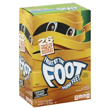 Betty Crocker Fruit by the Foot Tropical Terror Fruit Flavored Snacks, 0.45 Oz., 26 Count