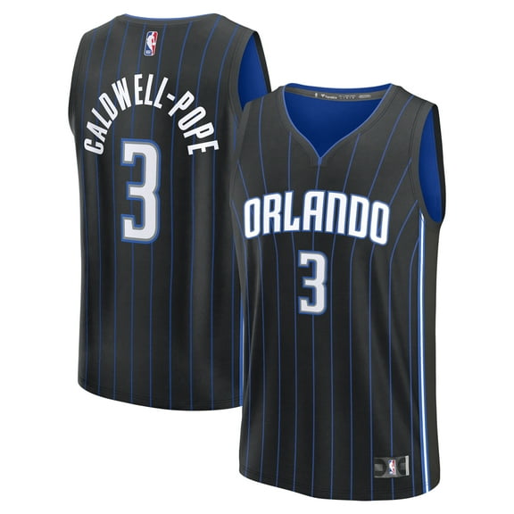 Men's Fanatics Kentavious Caldwell-Pope Black Orlando Magic Fast Break Replica Player Jersey - Icon Edition